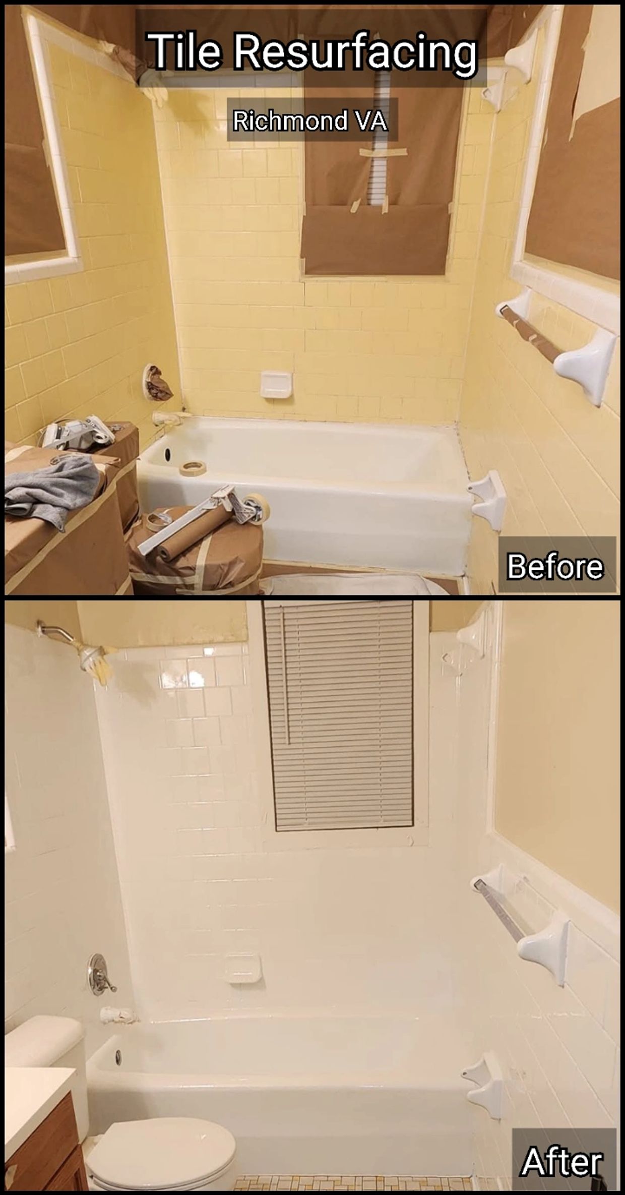 Bathtub repinishing chesterfield virginia
Tile refinishing chesterfield virginia