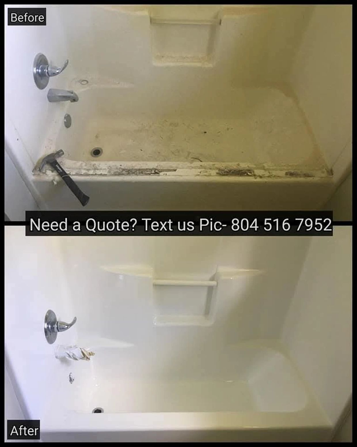 Fiberglass Battub Repair and Bathrub Resurfacing Powhatan Virginia 