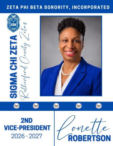 Professional portrait of Lonette Robertson, 2nd Vice-President of Sigma Chi Zeta, 2026-2027.