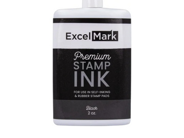 Self Inking Stamp Refill Ink - 2 oz. - Black Ink