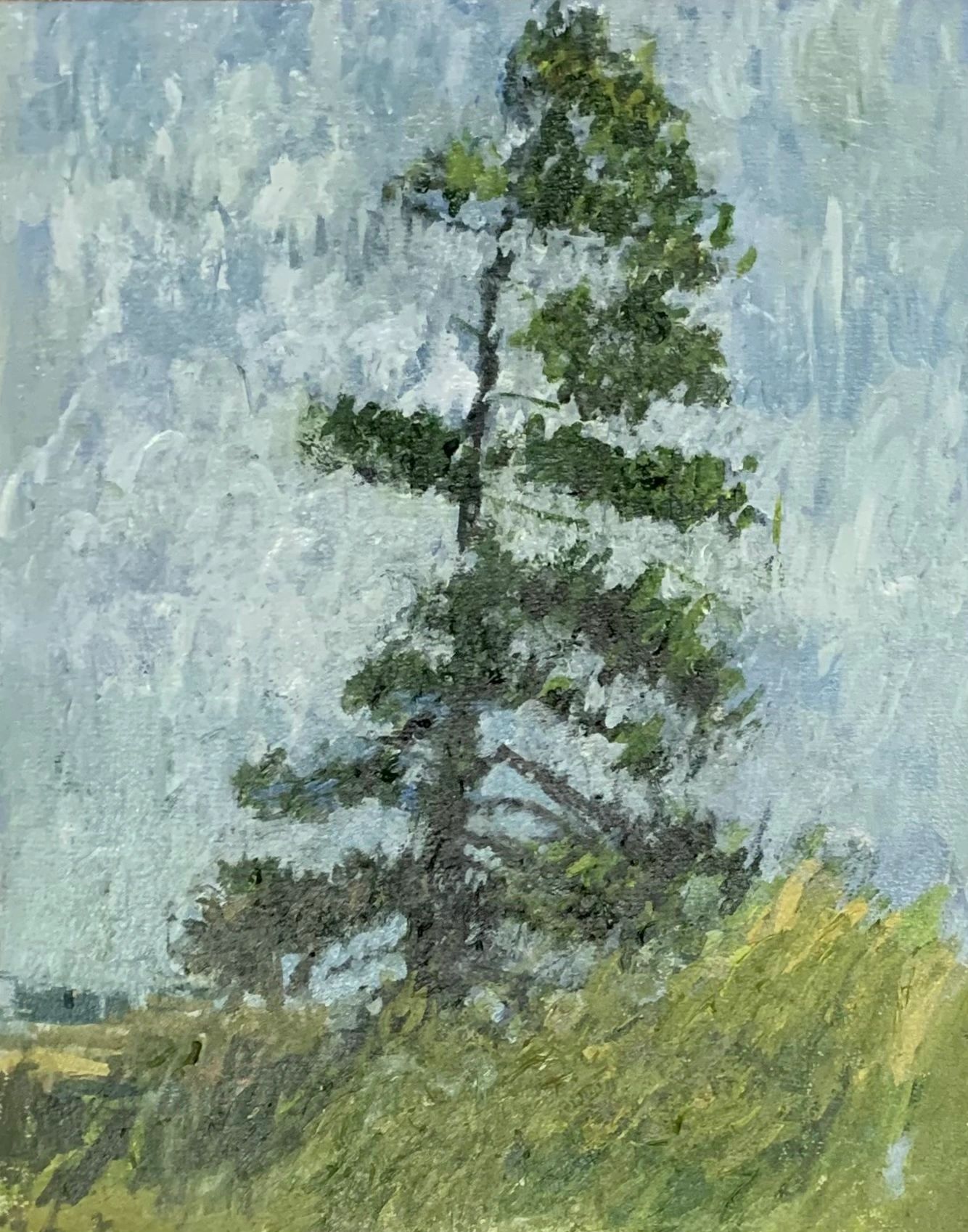 Tree painting Canadian landscape group of seven Canada art abstract beach new-Brunswick 