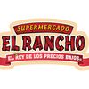 Logo of Supermercado El Rancho with a vintage style.