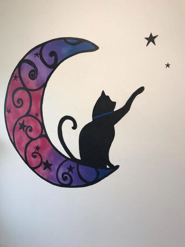 Cat Mural at Hope & Love Veterinary Hospital