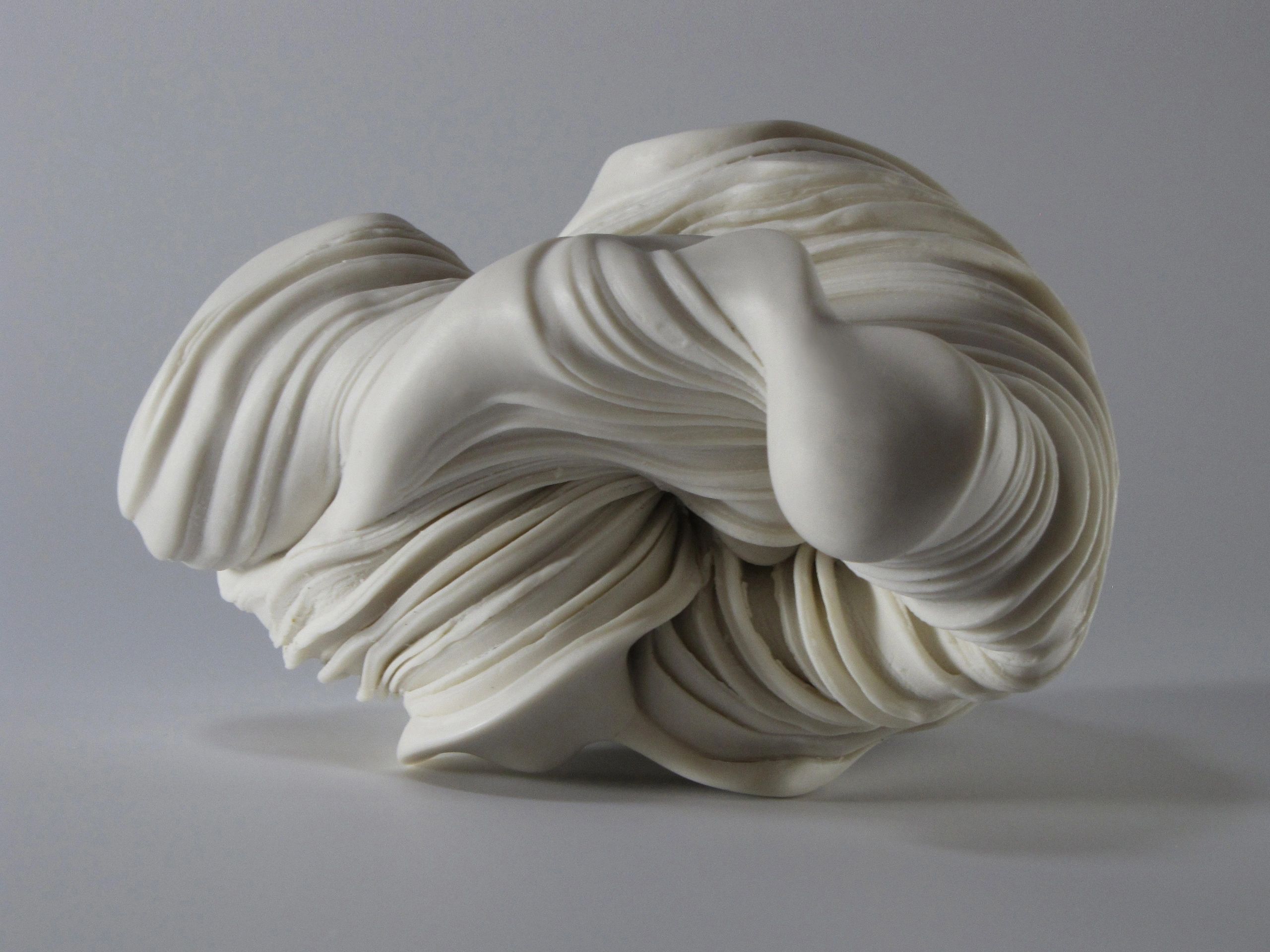 Sharon Brill - Be-formed 4 by Sharon Brill - wall sculpture, porcelain,  white For Sale at 1stDibs