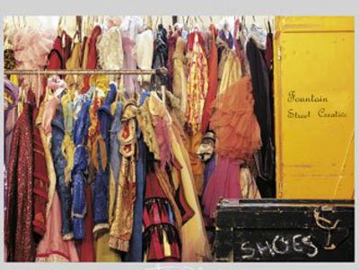 Theatrical Costumes on hangers