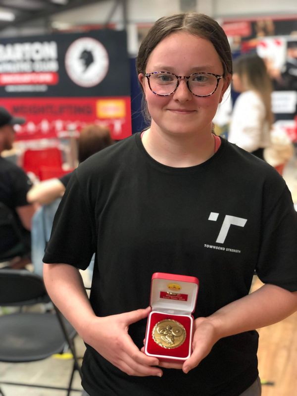 Jess Lewis - Olympic Weightlifting 
Under 15's Female British champion 