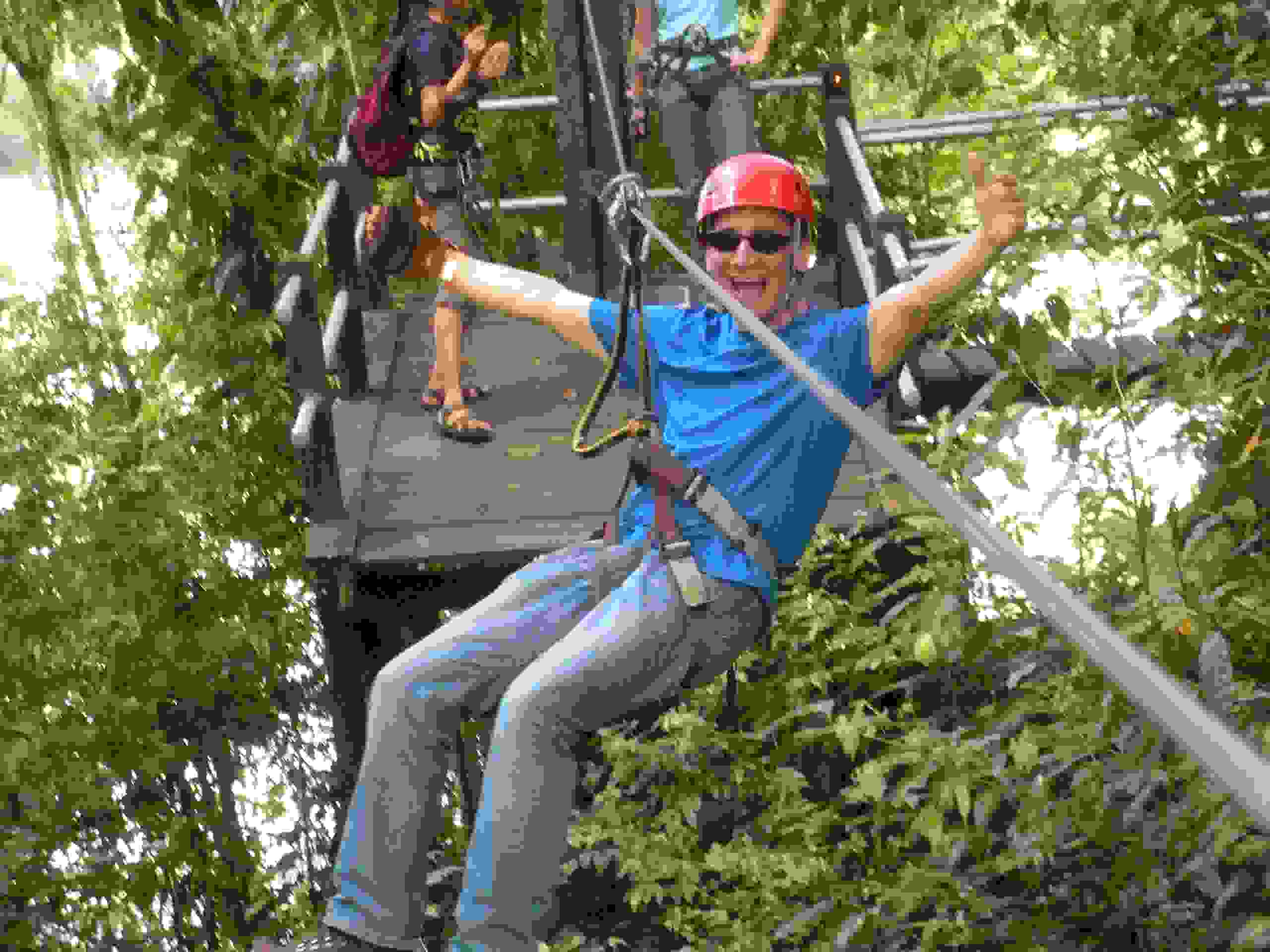 Zip lining in Costa Rica