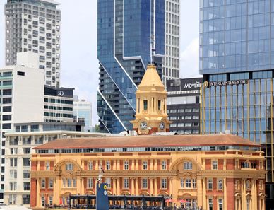 A big golden color building in golden color