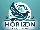 Horizon Consulting logo with an eagle and globe.