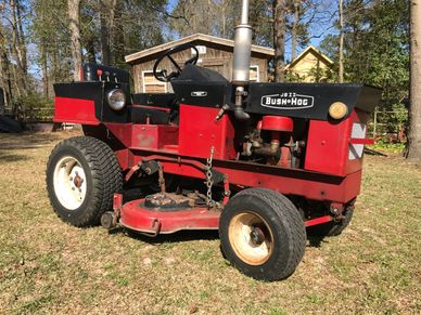 Garden tractor brush hog sales