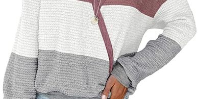 Trendy   deep v sweater for women