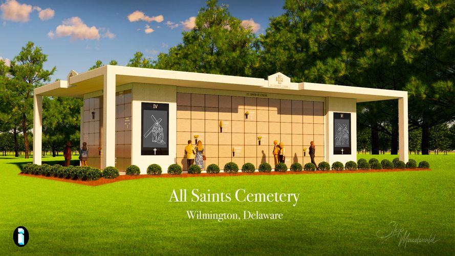 Proposed All Saints Cemetery
located in Wilmington DE
Architect: Ingram Construction Co. 