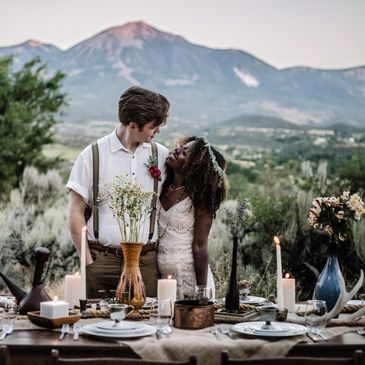 Wedding photo from the Sage field right here at Sage View Ranch in Paonia, Colorado