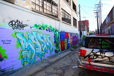 GRAFFITI ALLEY IN BALTIMORE, MARYLAND. MEDIA COVERAGE BY KENDESIMOHAMMED.COM 