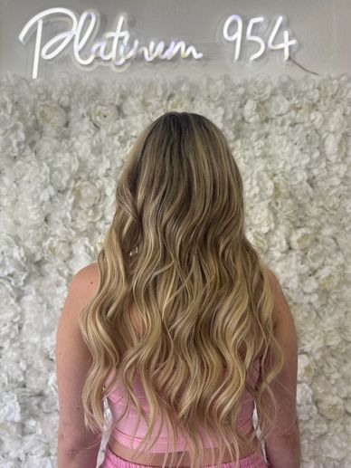 platinum 954 hair salon kovi weft and k tip blonde hair extensions fort lauderdale