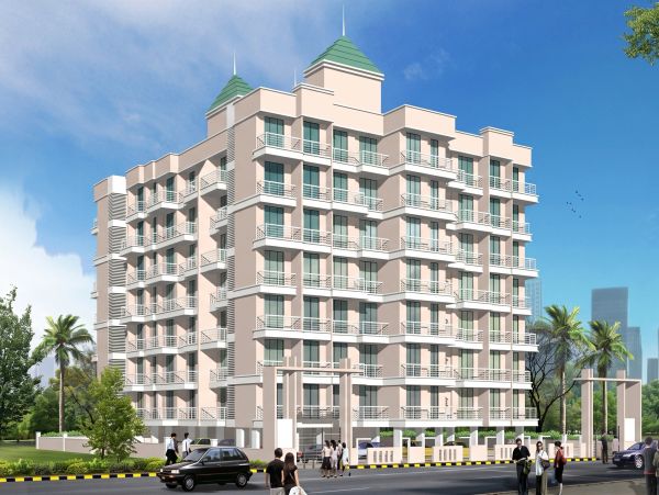 Modern multi-storey residential building on a sunny day.
