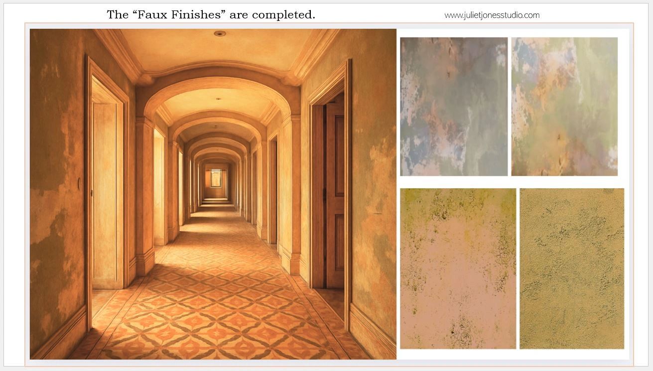 after the finishing is done. Inspiration samples for the area.