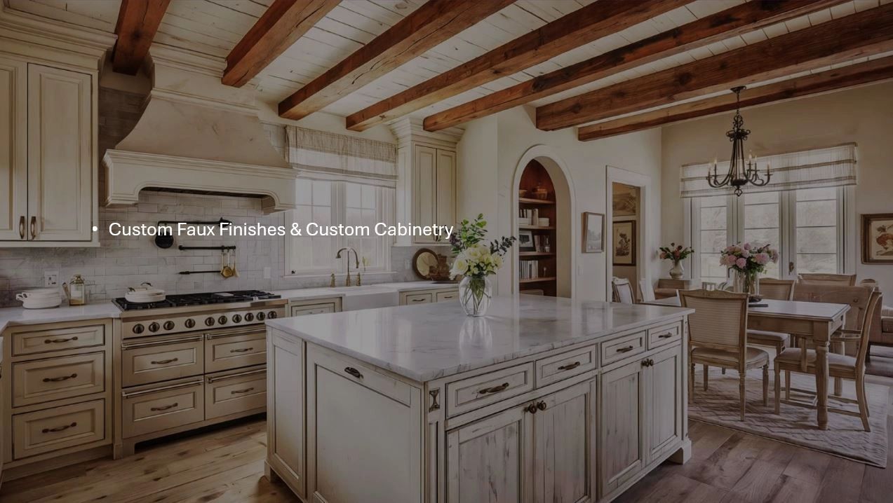 French Country, custom  kitchen, kitchen remodel, Atlanta faux finishing