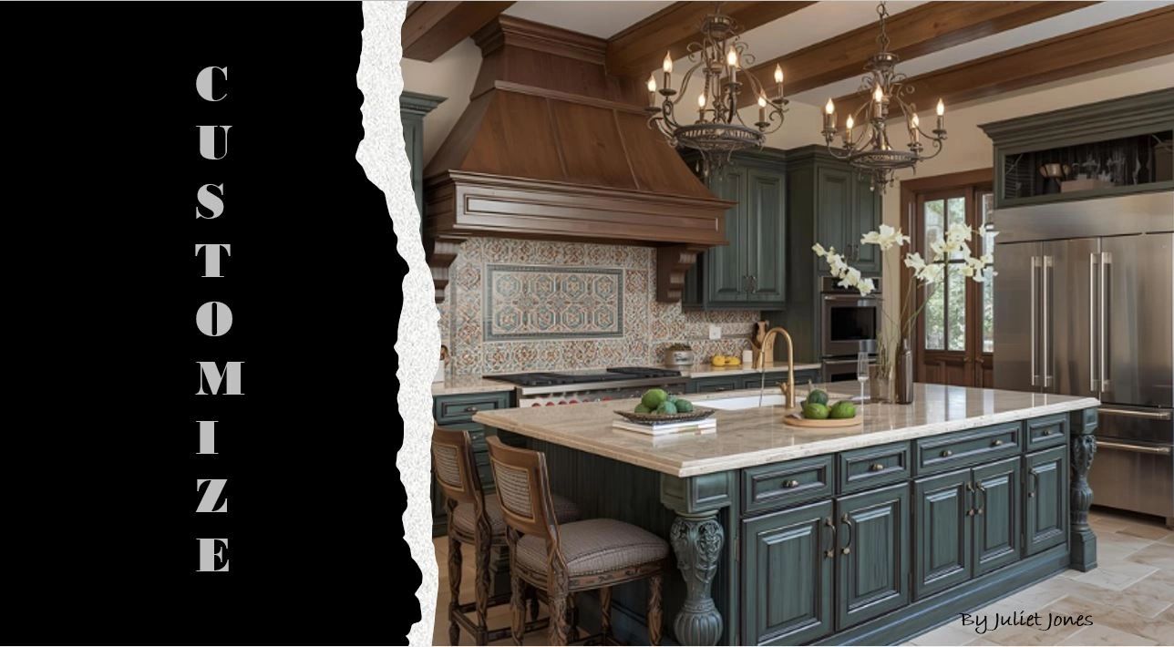 Mediterranean Style Kitchen, custom cabinetry,cabinet makers Roswell, GA
