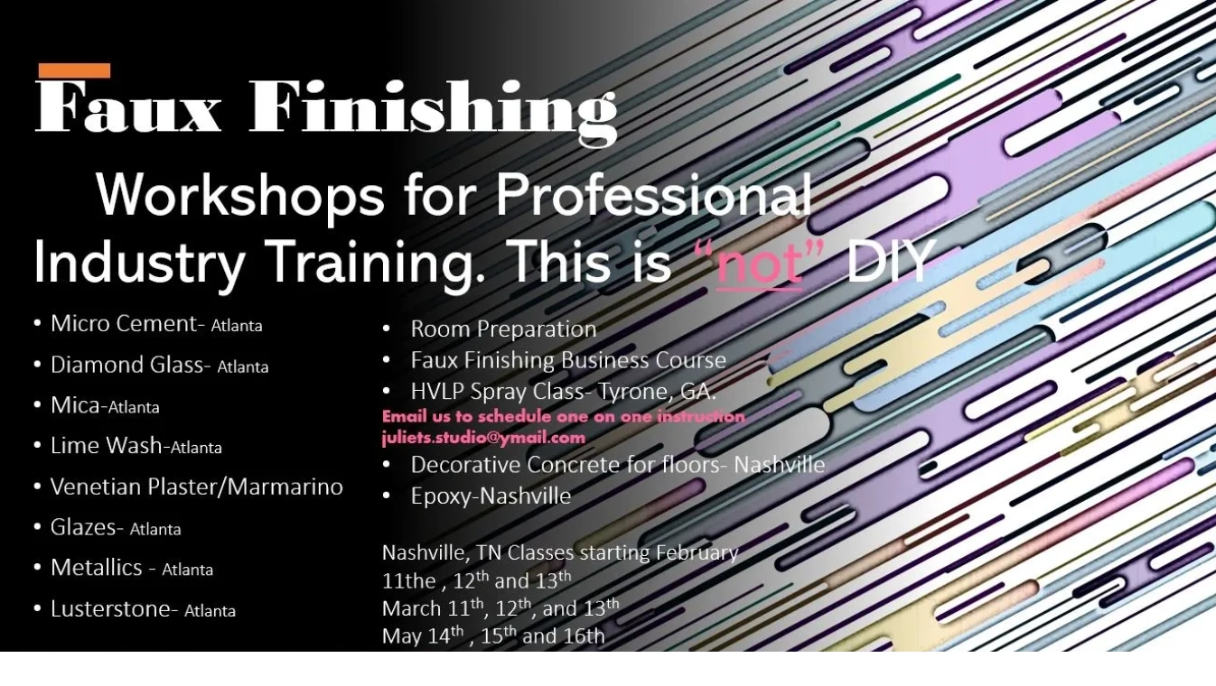 faux finishing, decorative concrete, faux effects, Atlanta, distributor Roswell, painting contractor