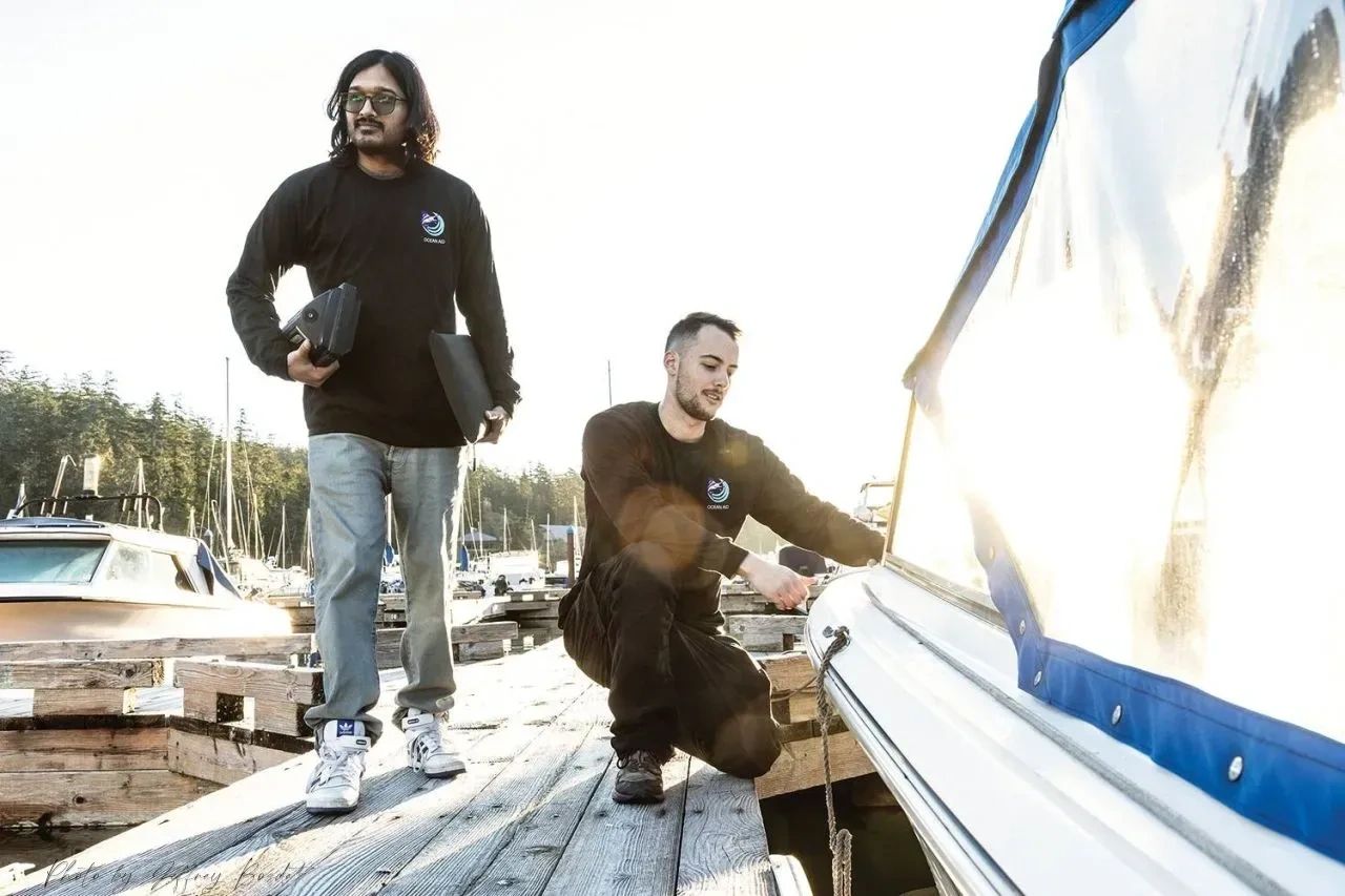 📷: Andrew Polanyi and Archit Kumar, founders of Ocean AID. Jeffrey Bosdet