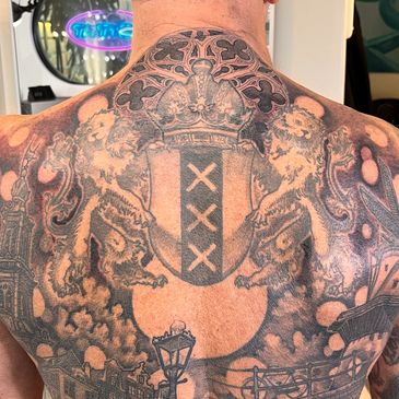 Tattoo work by yatush ink and art amsterdam