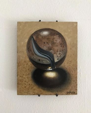 Oil painting on wood