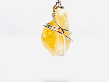 citrine necklace, silver necklace, raw citrine necklace, yellow necklace, citrine, silver chain