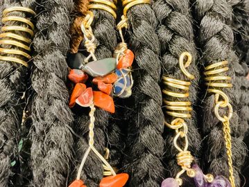 Hair jewelry, gemstone jewelry, energy, hair 