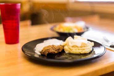 Chicken fried steak with gravy