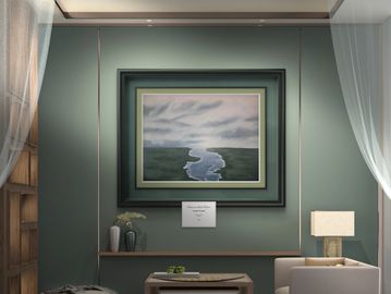 Dance on Silent Waters feels like an escape, with a winding river and soft sky bringing calm.