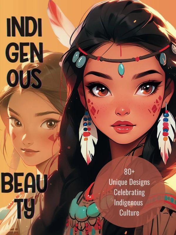 Indigenous woman profile on cover 