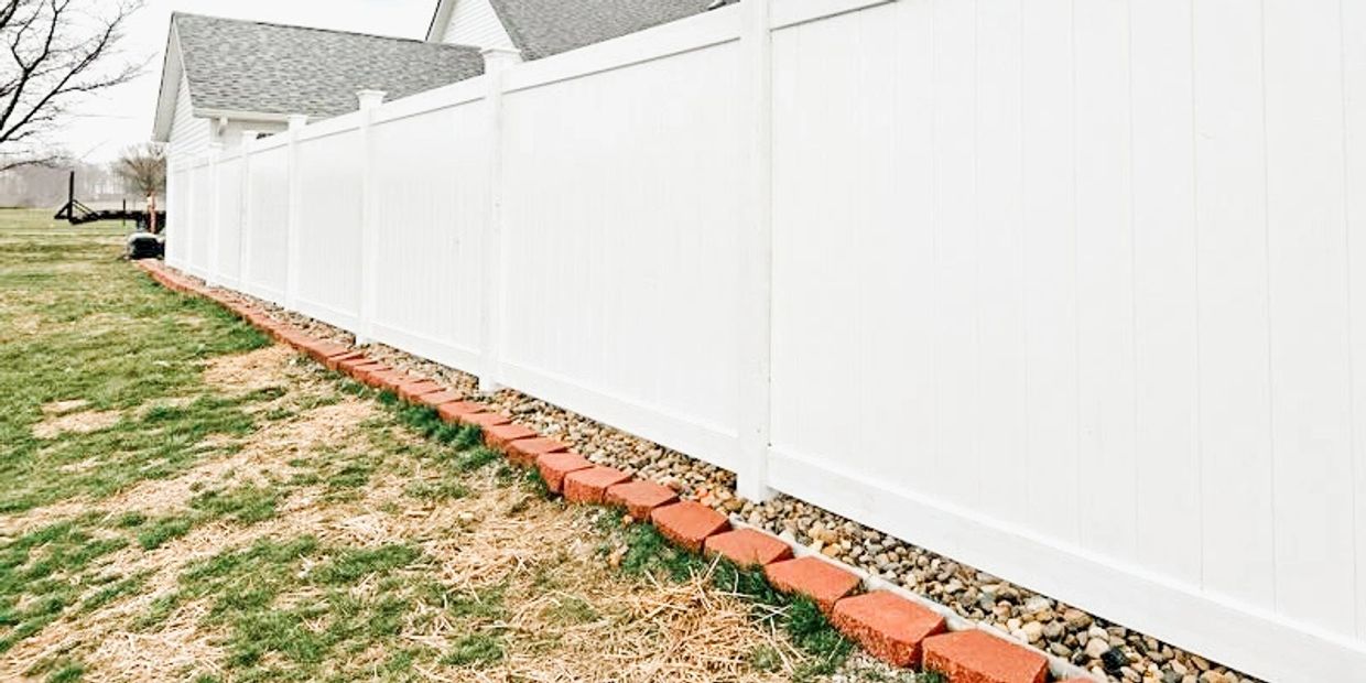 White Vinyl Fence Installation, White PVC Fence Installation