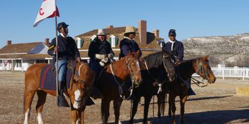 Buffalo Soldier Reenactment at Fort Verde State Park in Camp Verde, Arizona.