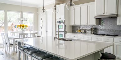 Kitchen remodeling with the help of Picasso Construction Inc.  