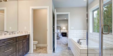 Bathroom remodeling with the help of Picasso Construction Inc.  