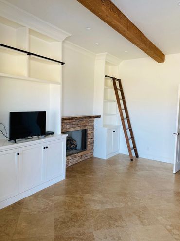 Custom cabinets with white color paint