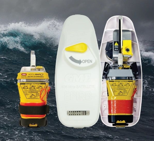 GME MT606G EPIRB in a float free casing