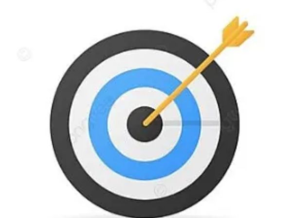 Arrow hitting the bullseye on a target.