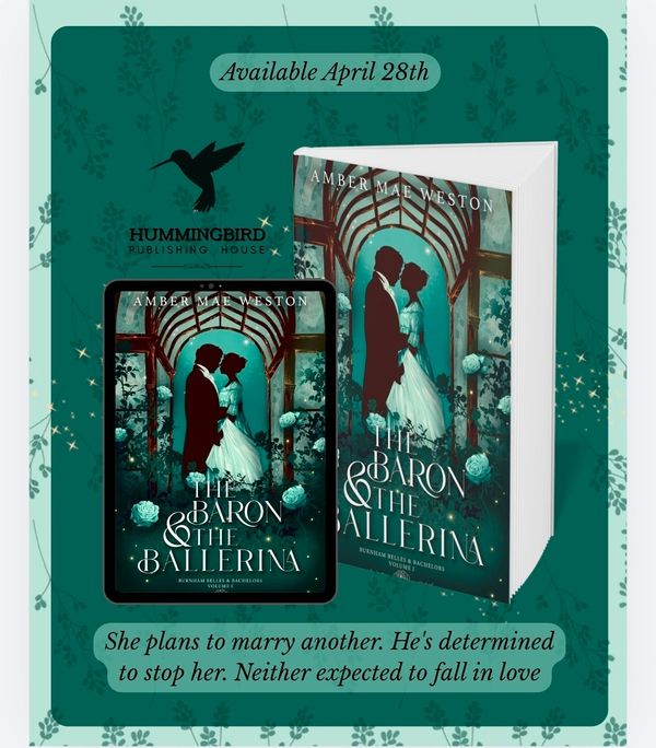 The baron and the ballerina book cover.  Clean and wholesome regency romance