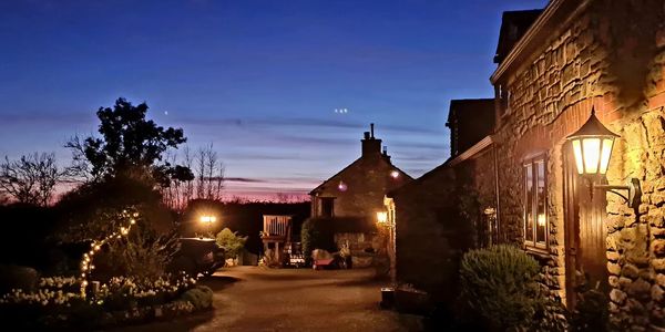 Shiplate Farm at dusk