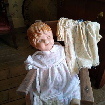 Antique doll donated by Mae Forgacs