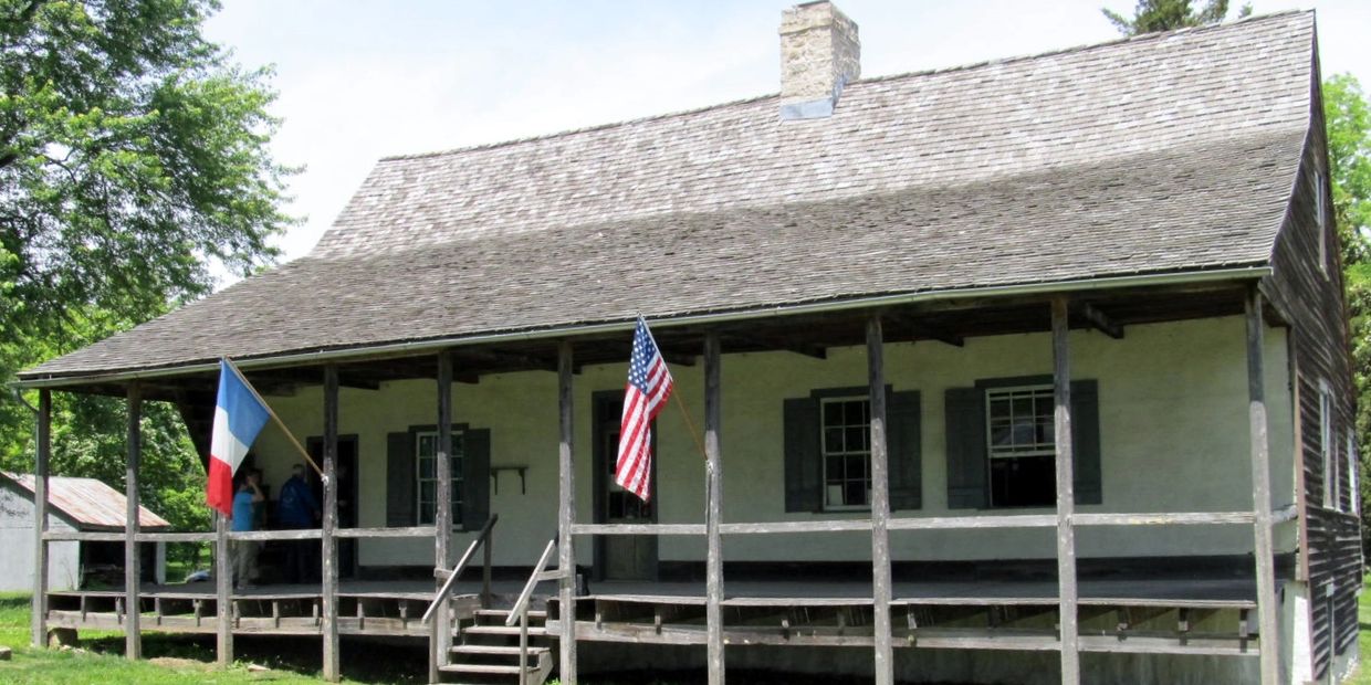 The  Bauvais-Amoureux house in St. Genevieve, Missouri.