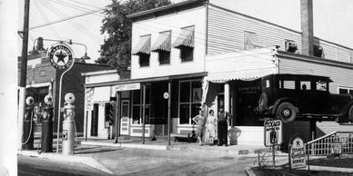 The Royal Blue grocery, Main St. Bourbonnais, Il, circa 1931.