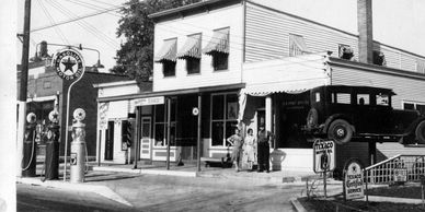 The Royal Blue grocery, Main St. Bourbonnais, Il, circa 1931.