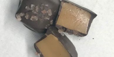 dark sea salt caramels