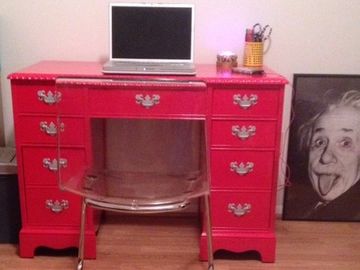 Red Vintage Desk for sale