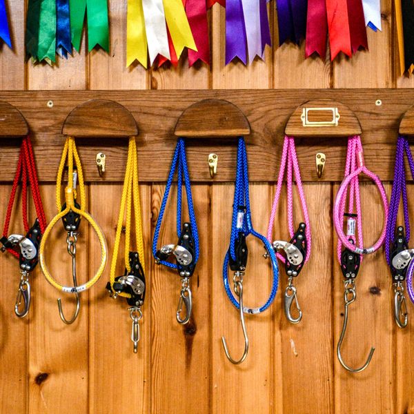 EquiJacks stored in a tack room