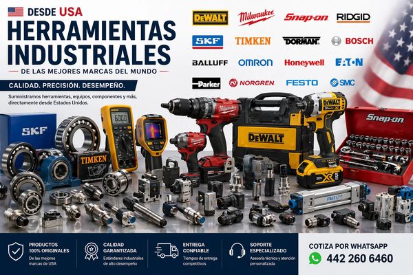 Herramientas industriales originales de marcas reconocidas desde USA.