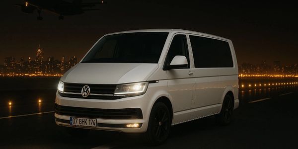 Seyahat halinde bir VIP transfer aracı.